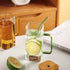PRIME SHOP Square Glass Tumbler with Handle and Wooden Lid - Versatile Airtight Premium Product for Exceptional Drinking Experience (Pack Of 1 ) - Safqqa
