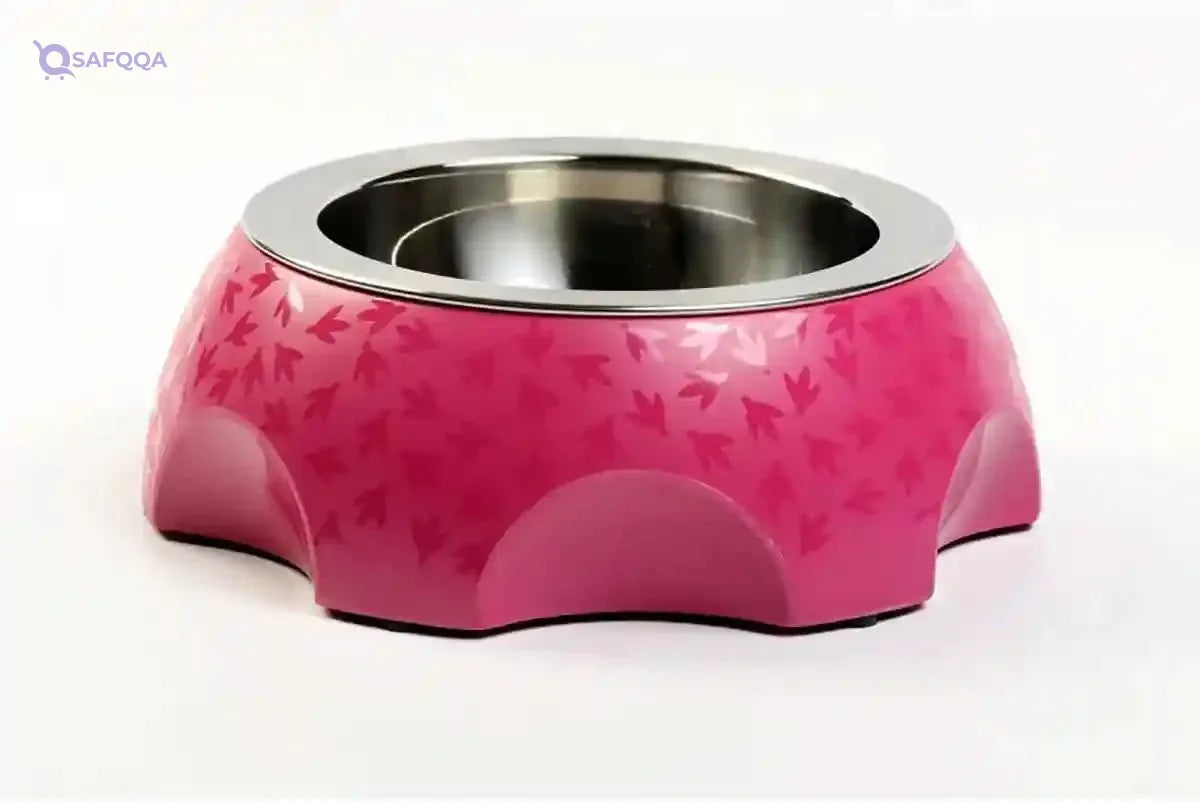 Kiwi Walker Pink Cheese Bowl for Dogs 26x9 cm - Safqqa