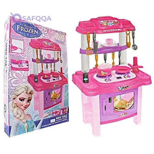 Happy Disney Frozen Mini table Kitchen Set Pretend Play For Kids - Safqqa
