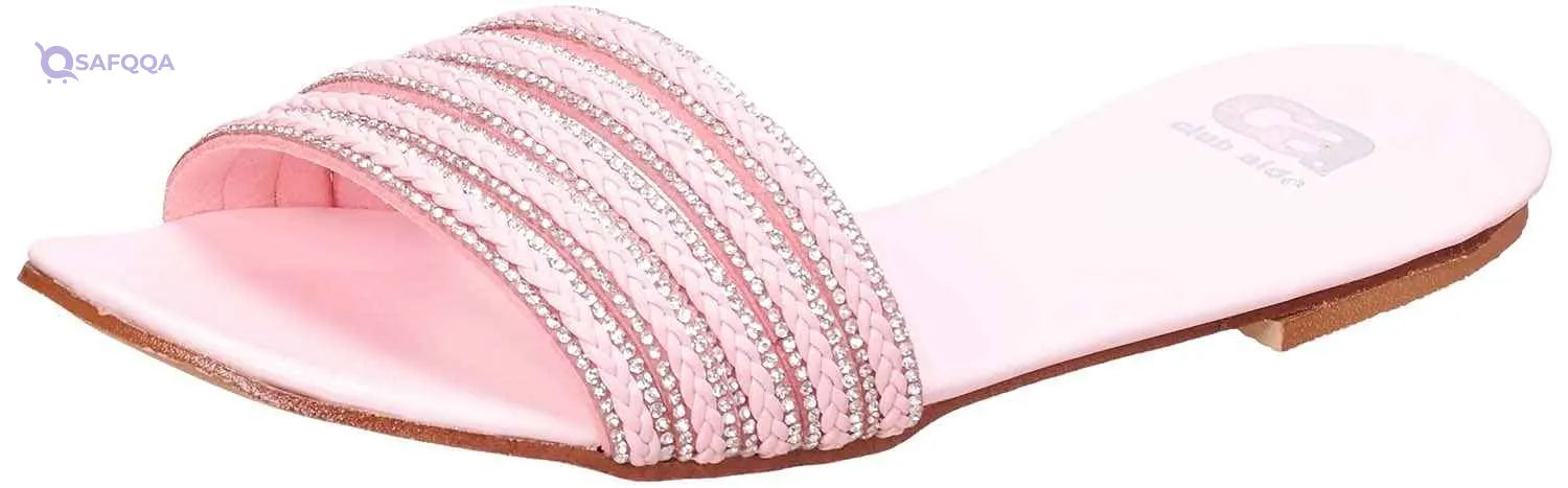 Club Aldo Round-Toe Braided Strap Slide Slippers For Women - Safqqa Egypt