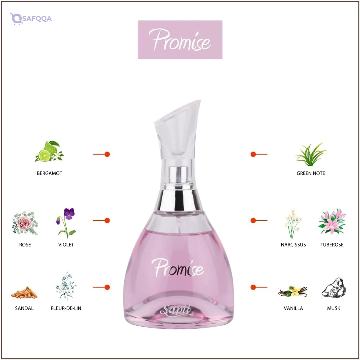 Sapil Promise for Women Eau De Parfum – 100 ml - Safqqa