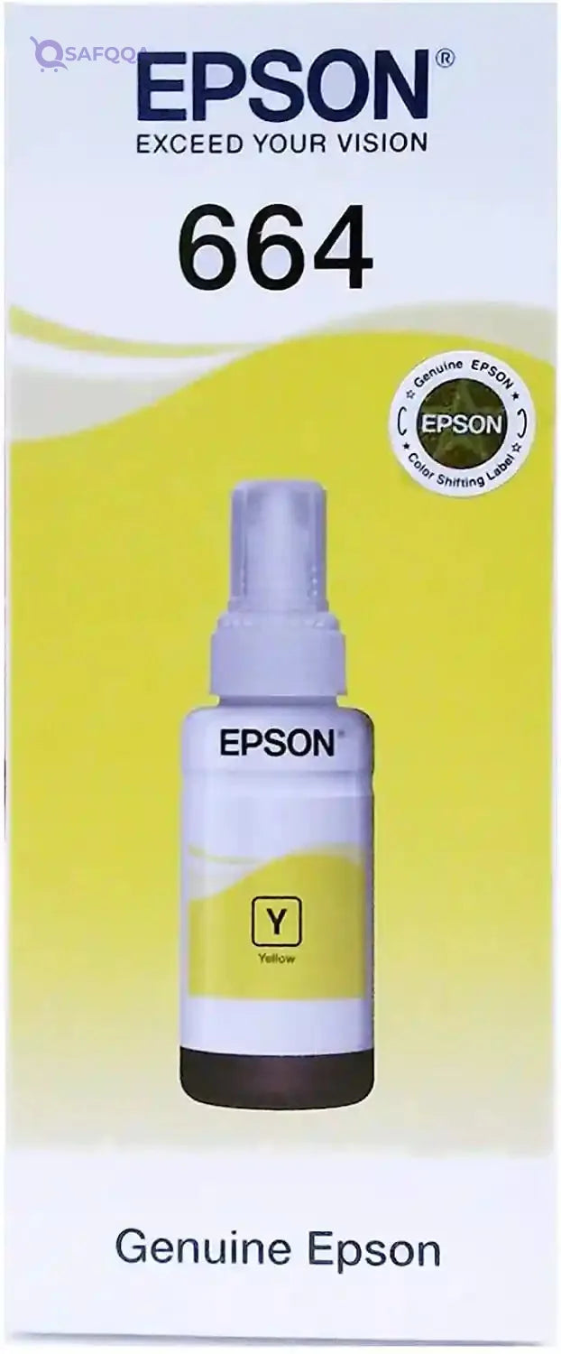 Epson Ecotank T6644 Yellow Ink Bottle 70 ml - Safqqa Egypt