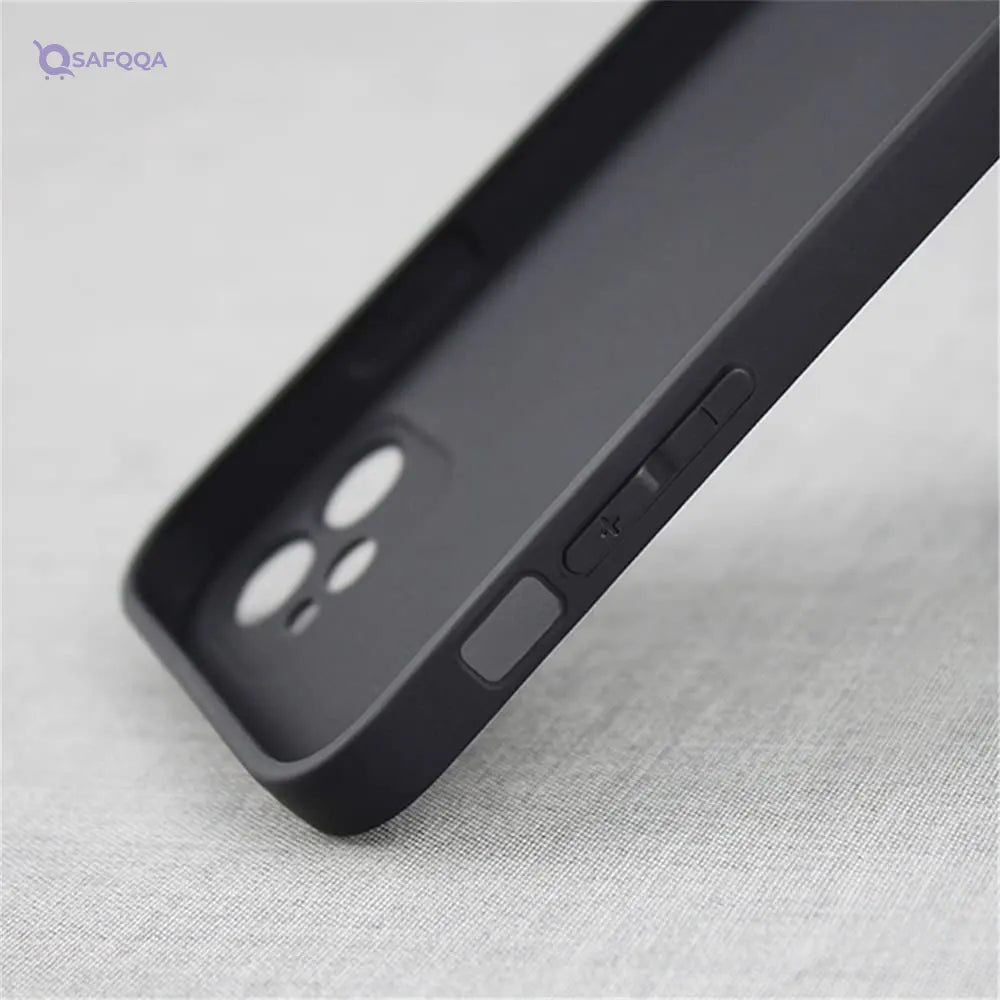 GXFCZD Case for iPhone 12, 6.1-Inch, Silky-Soft Touch, Full-Body Protective Case, Shockproof Cover with Microfiber Lining. - Safqqa
