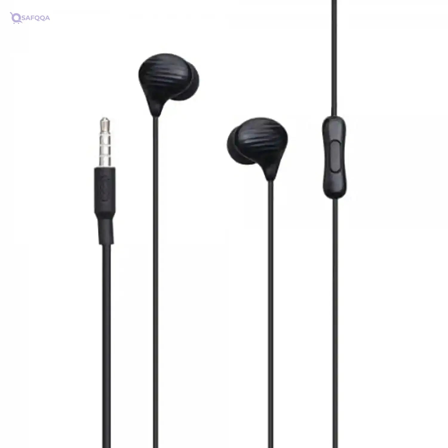XO EP16 Wired Vacuum Headphones With Microphone - Black - Safqqa