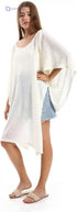 JAMILA Women Knitted Deep Round Batwing Sleeves Cover Up OUTERWEAR - Safqqa Egypt