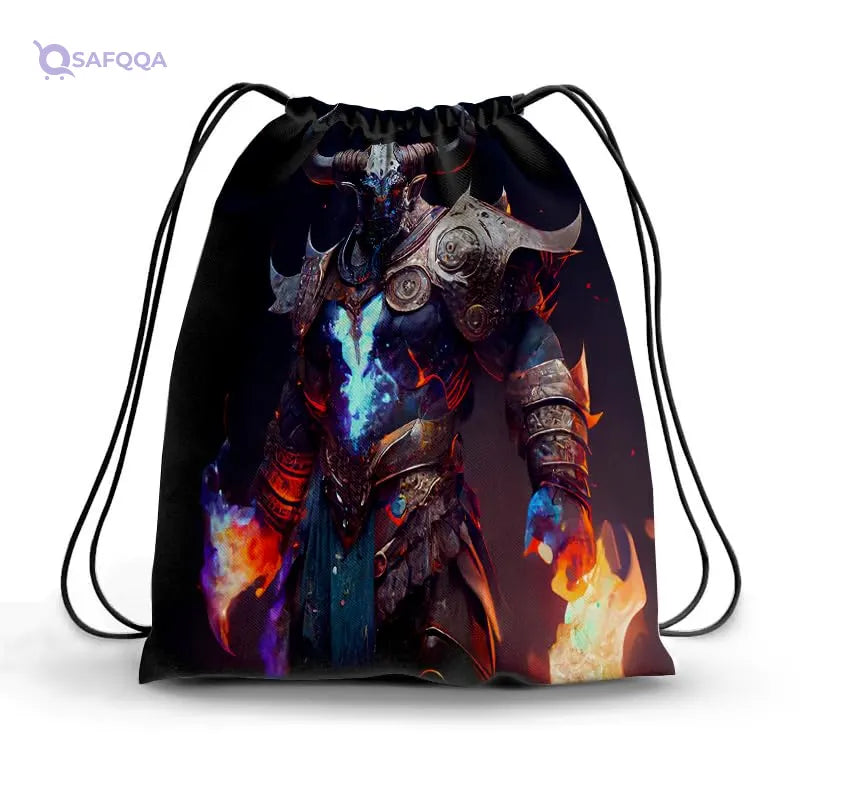TAT DRAWSTRING BAG - 573, MultiColor, Large - Safqqa