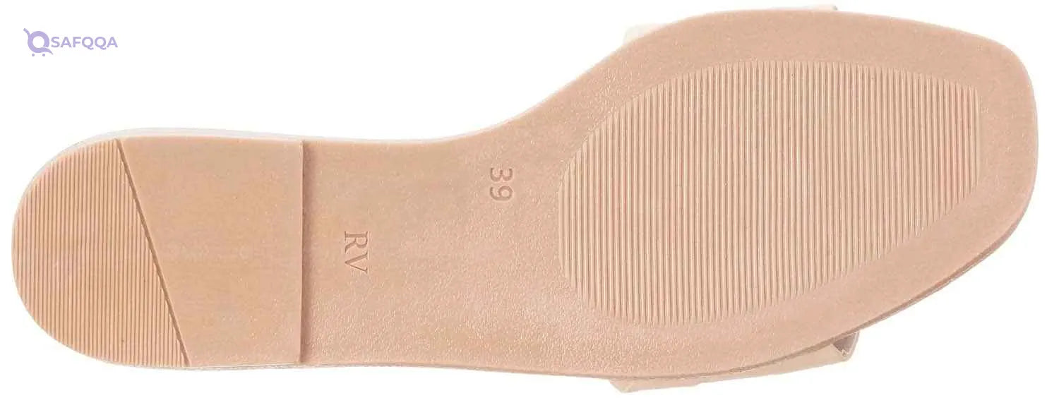 Square-Toe Basket-Weave Slide Slippers for Women - Safqqa Egypt