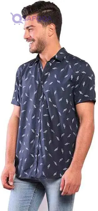 White Rabbit Men's Short Sleeve Shirt (Model: WR2085S21) - Safqqa Egypt