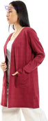 JAMILA Women's Short Cardigan with Front Pockets - Safqqa Egypt
