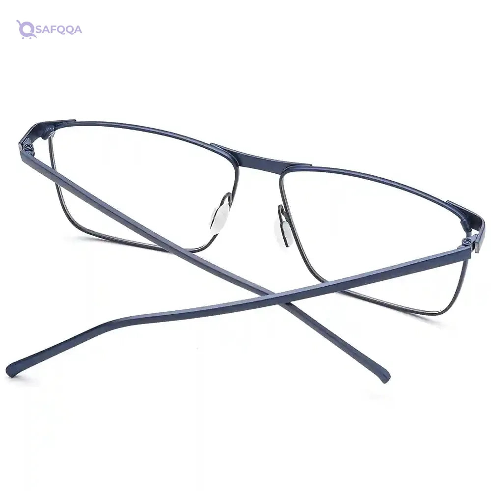 Fonex Pure Titanium Glasses Frame for Men,Square Full Rim Myopia Optical Eyeglasses - Safqqa