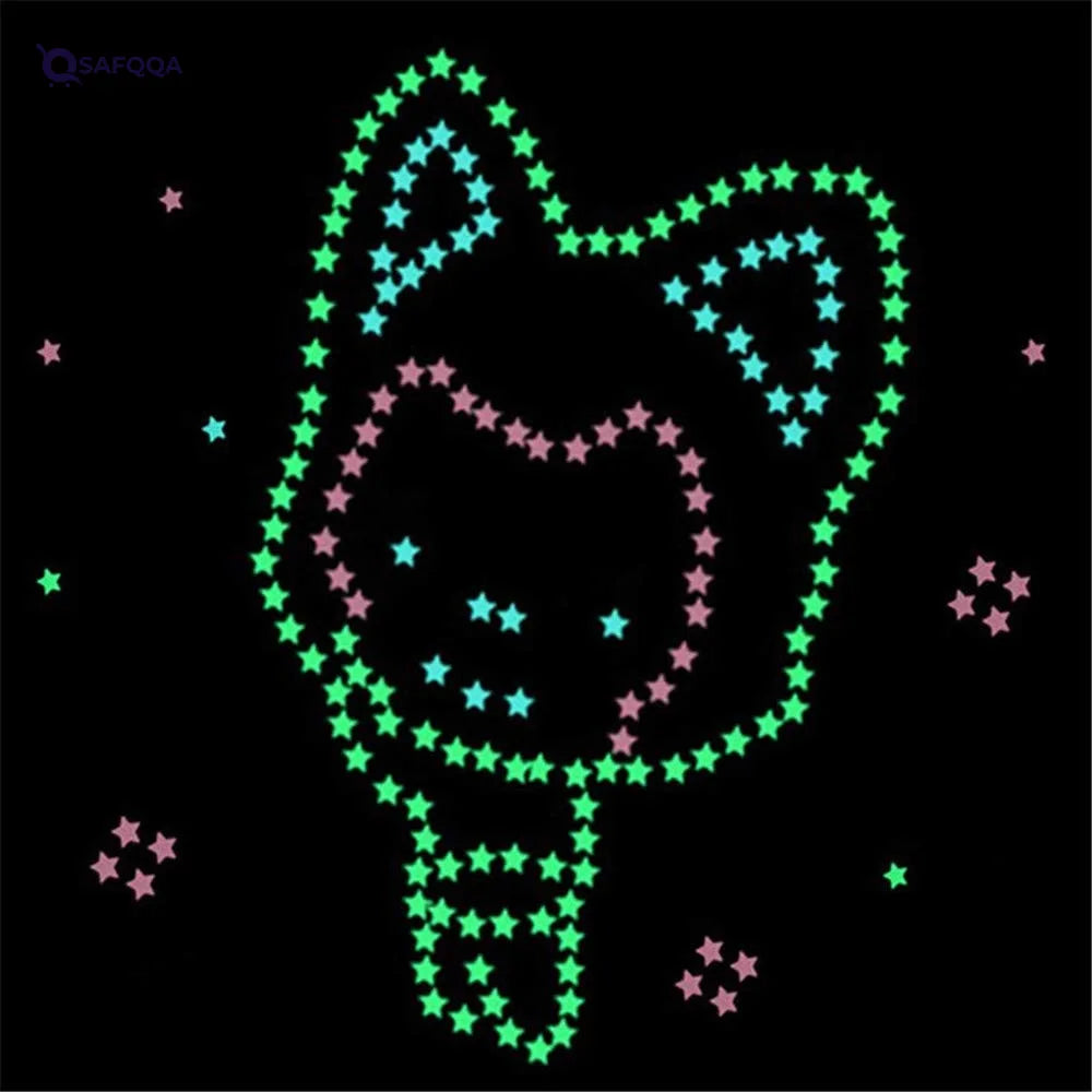 Senlinlv Luminous Star-Shaped Wall Stickers For Home Decoration - Safqqa