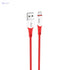 Hoco x70 - ferry charging and data transmittion cable (2.4a -1m), usb-a to micro-usb plug compatible with samsung huawei xiaomi oppo - red - Safqqa