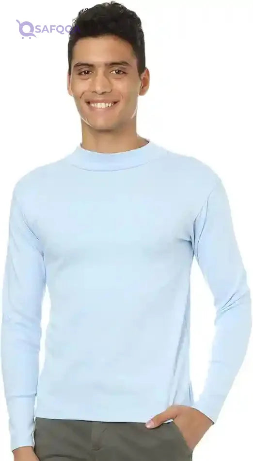 El Shrook Men's Cotton Undershirt – Long Shirt Base Layer Top - Safqqa Egypt