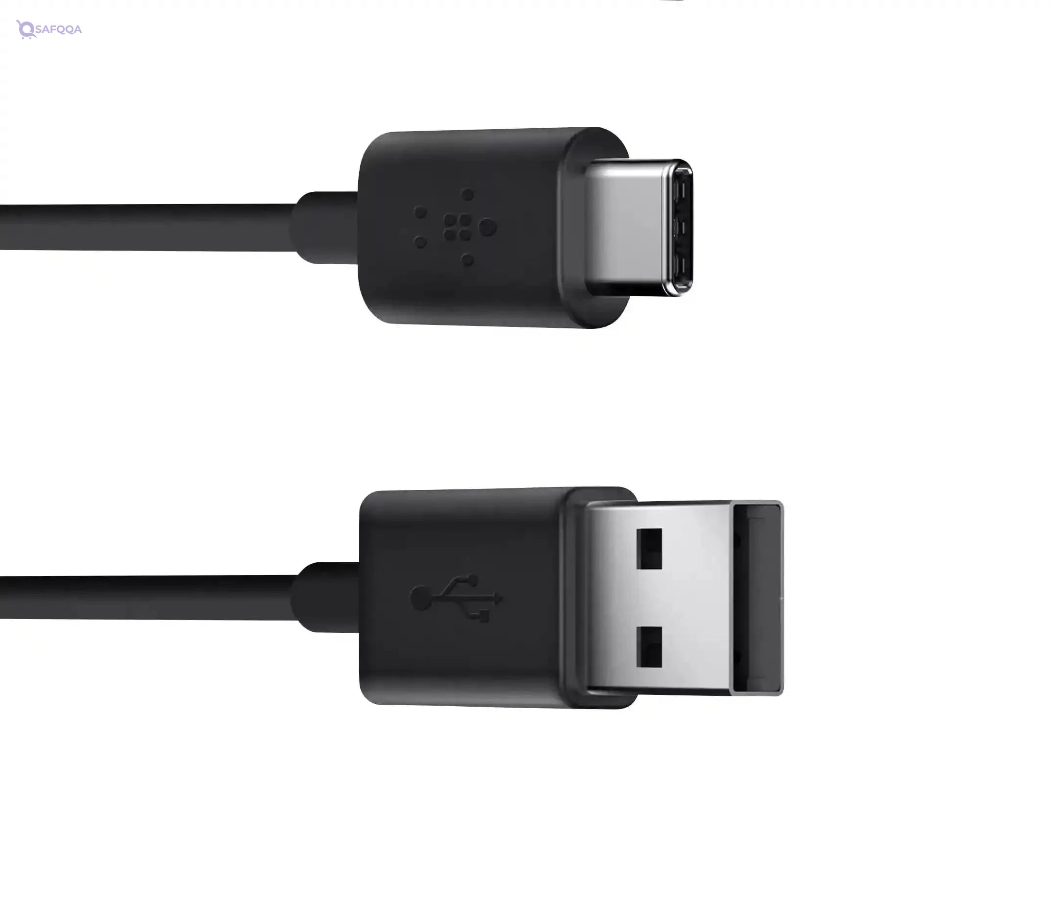 Keendex kx 2517 usb 2.0-a to type c charge and data transfer cable,1 meter - black - Safqqa