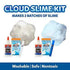 Elmer's Cloud Slime Kit Slime Supplies Include White School Glue, Glitter Glue Pens, Magical Cloud Dust, Liquid Slime Activator, 10 Count - Safqqa