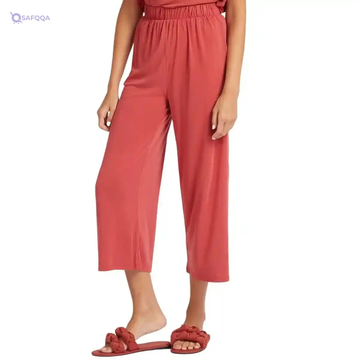 Splash Jersey Jogger For Women, Red - Safqqa Egypt