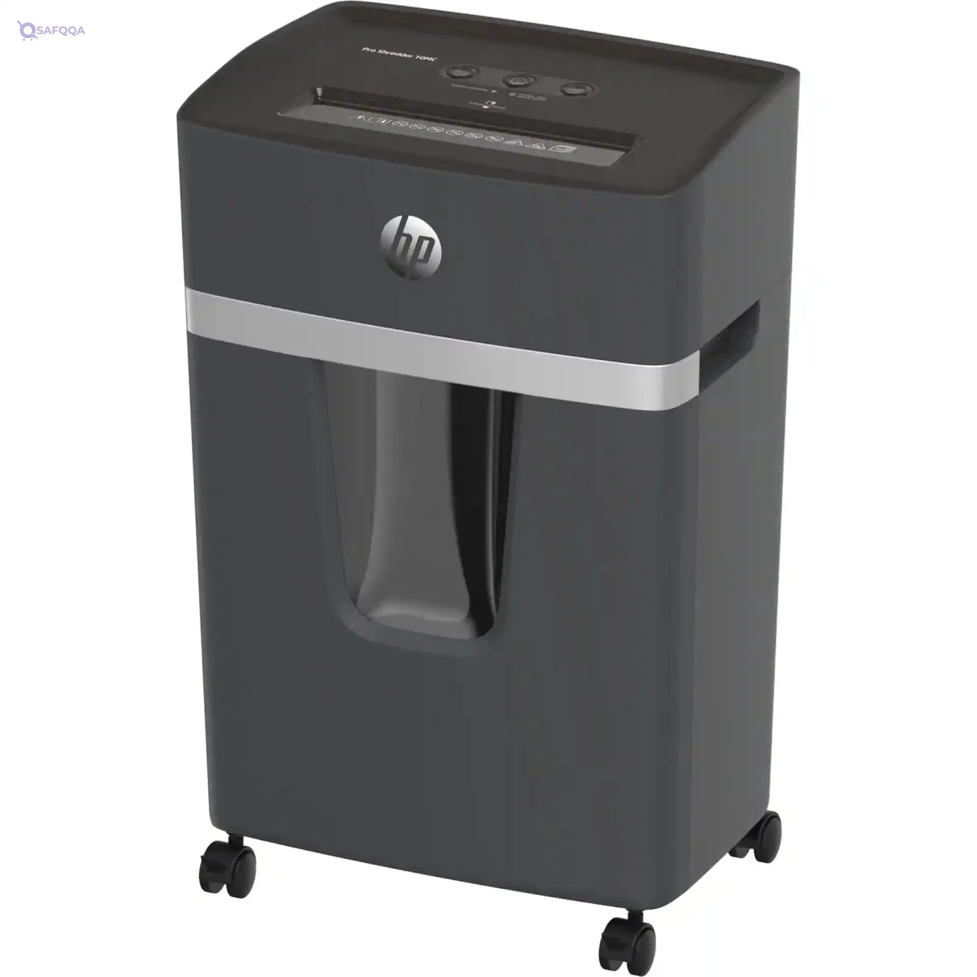 HP Pro Shredder 10MC document shredder (security level 5, micro cut 2x15mm, up to 10 sheets 80g/m², 55dB)-Have Scratches - Safqqa Egypt