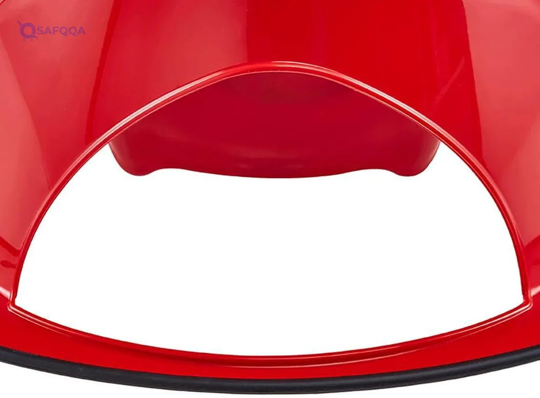 keeeper Children's Toilet Seat, For 18 months to 4 years, Anti-Slip Design, Ewa, Cherry Red - Safqqa