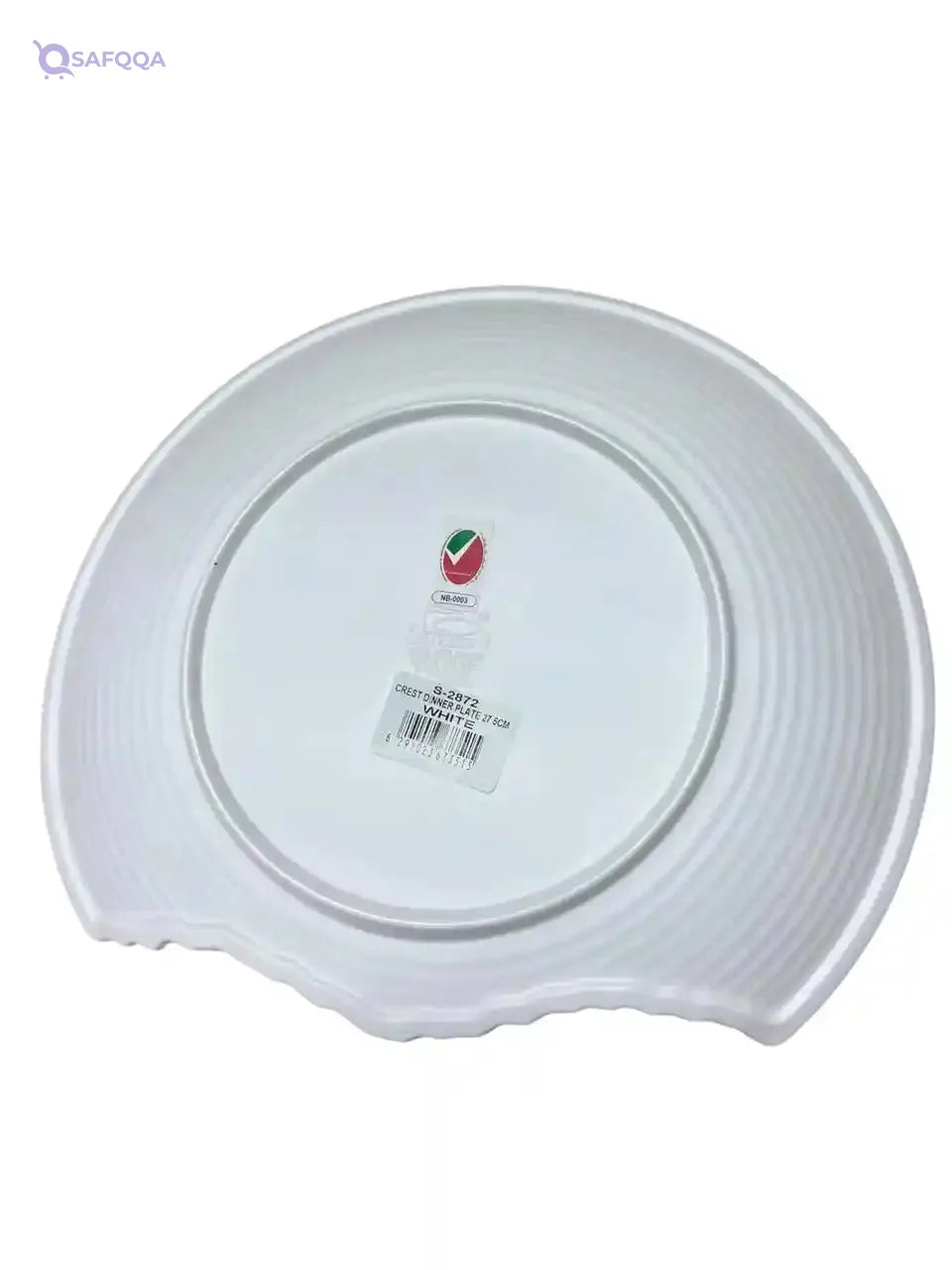Servewell Melamine Horeca White Crest Dinner Plate 11" - Safqqa Egypt