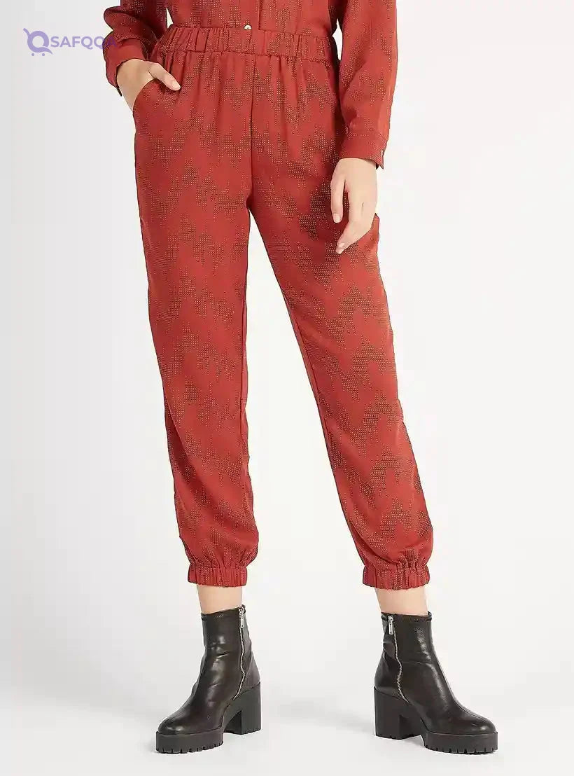 2Xtremz Printed Mid-Rise Jog Pants with Elasticated Waistband - Safqqa Egypt