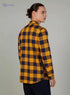 Slim Fit Chequered Shirt with Spread Collar and Long Sleeves - Safqqa Egypt