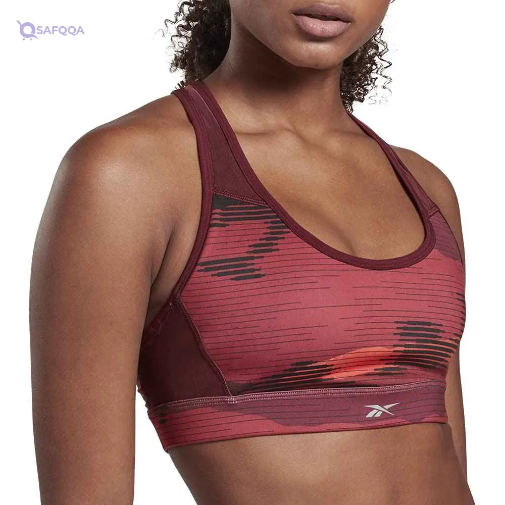 Reebok Women's Running Bra (GI6572_Maroon_34B) - Safqqa