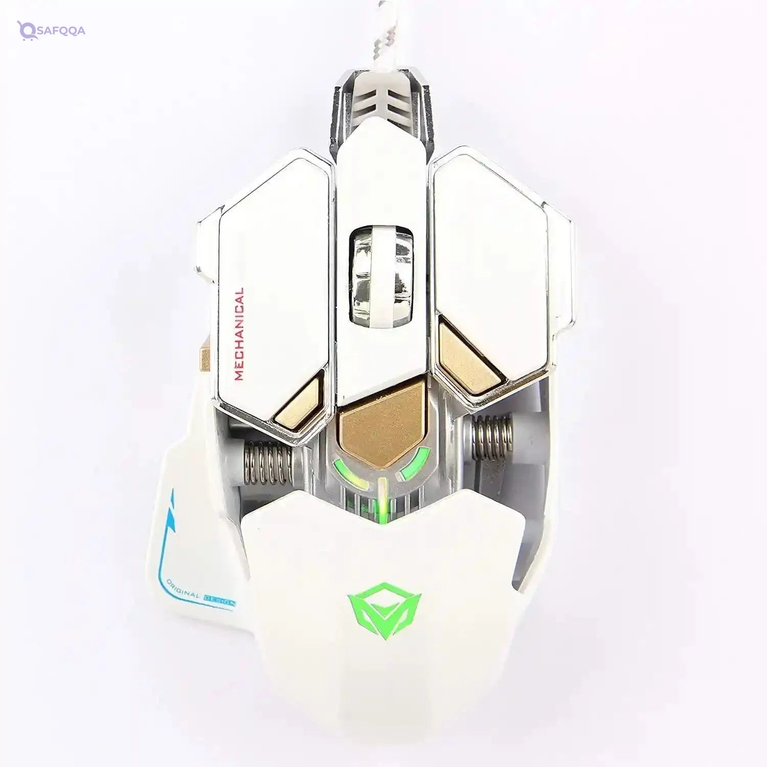 Meetion M990S - Mechanical Programmable Gaming Mouse (4000 DPI) – For PC & Laptop – White - Safqqa