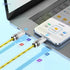 Hoco U113 - Solid 100W Silicone Fast Charging And Data Transmittion Cable (100W - 3A - 1M), USB-C To USB-C Plug, Compatible With Samsung Huawei Xiaomi Oppo - Gold - Safqqa