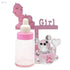 Baby Shower Gift Set for Girls – Pink Baby Bottle Shape - Safqqa