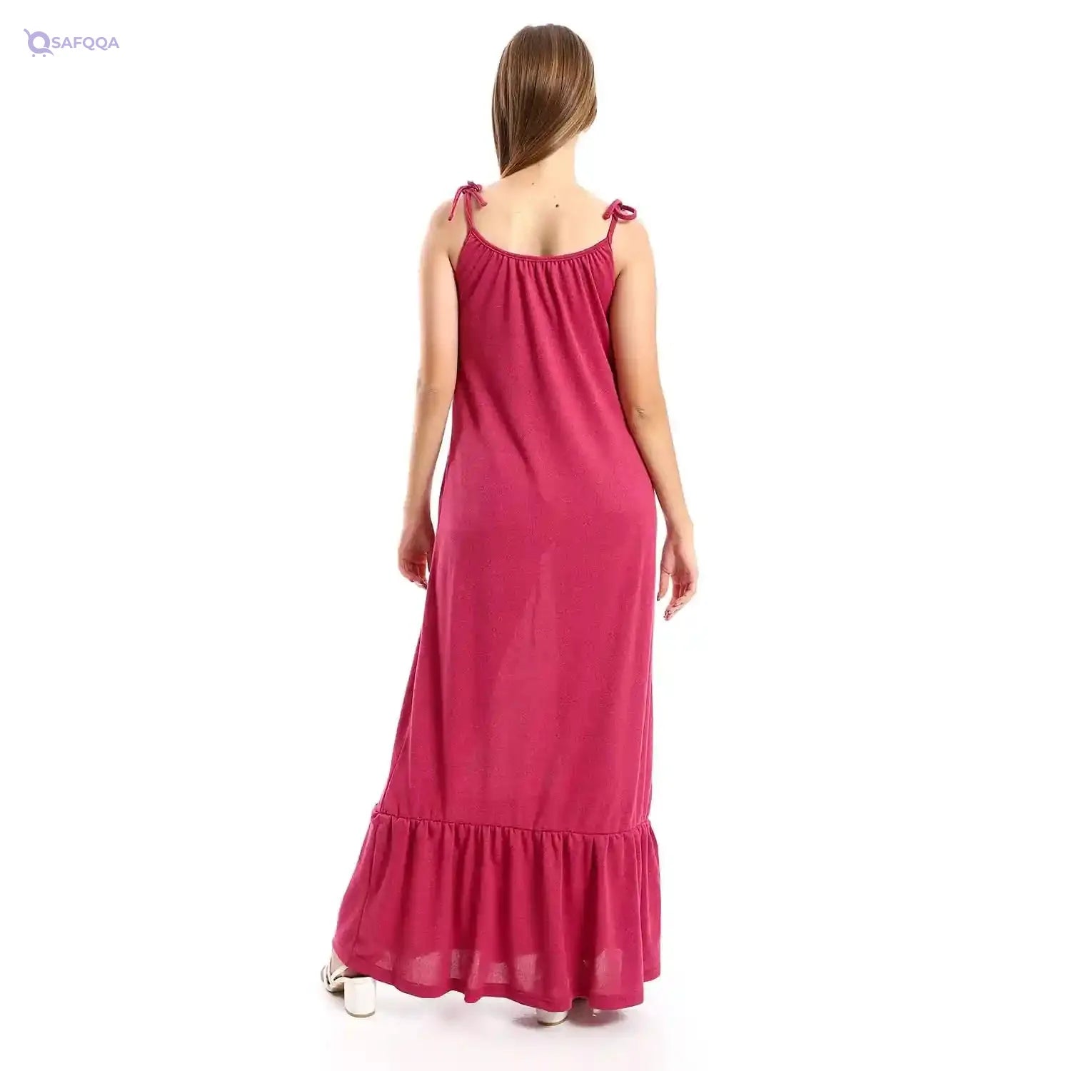 JAMILA Women Spaghetti Sleeves Tiered Casual Dress DRESS - Safqqa Egypt