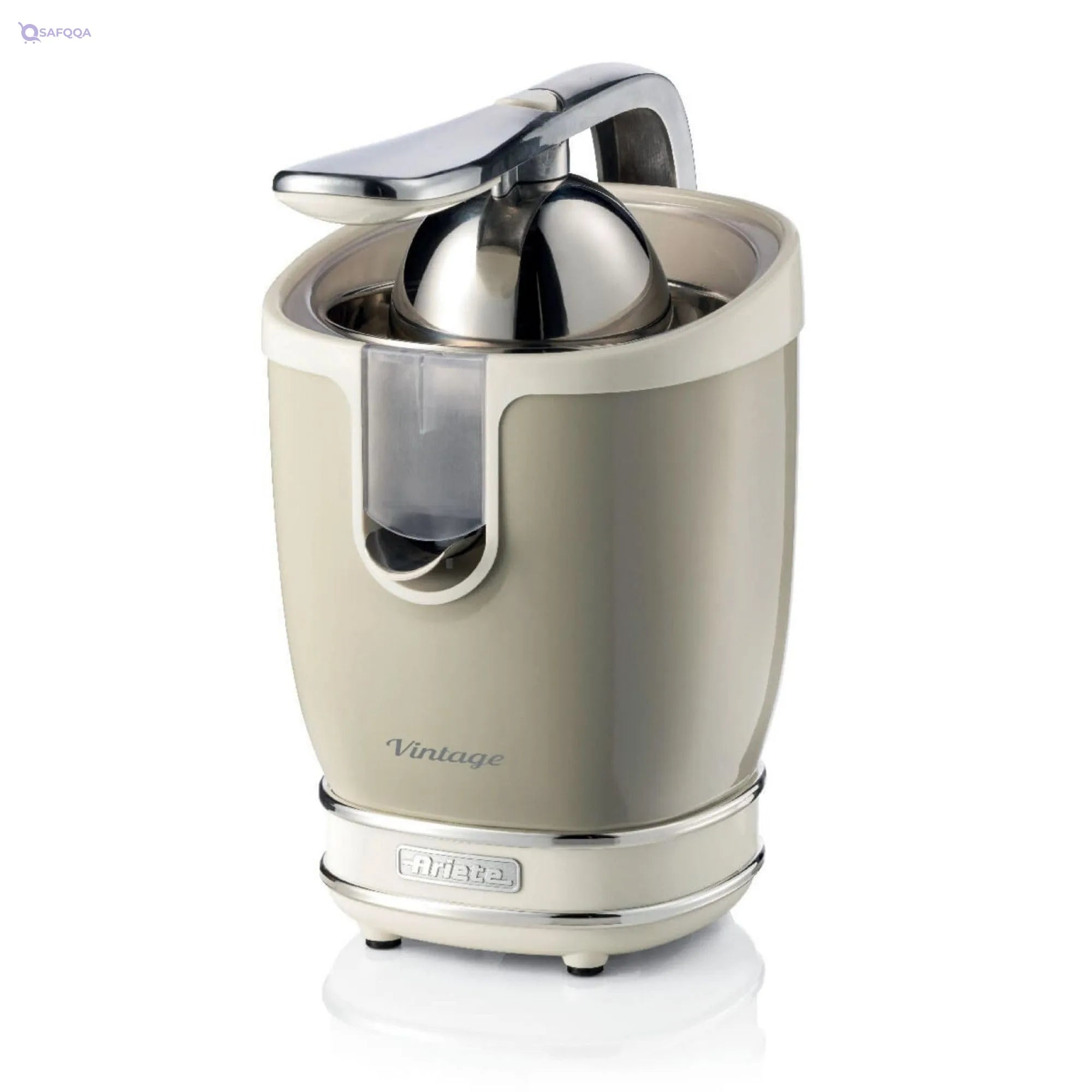 Ariete Vintage Citrus Juicer 413, Electric Citrus Juicer with Lever, 2 Cones for Large and Small Fruits, Damage box , And Scraches. - Safqqa