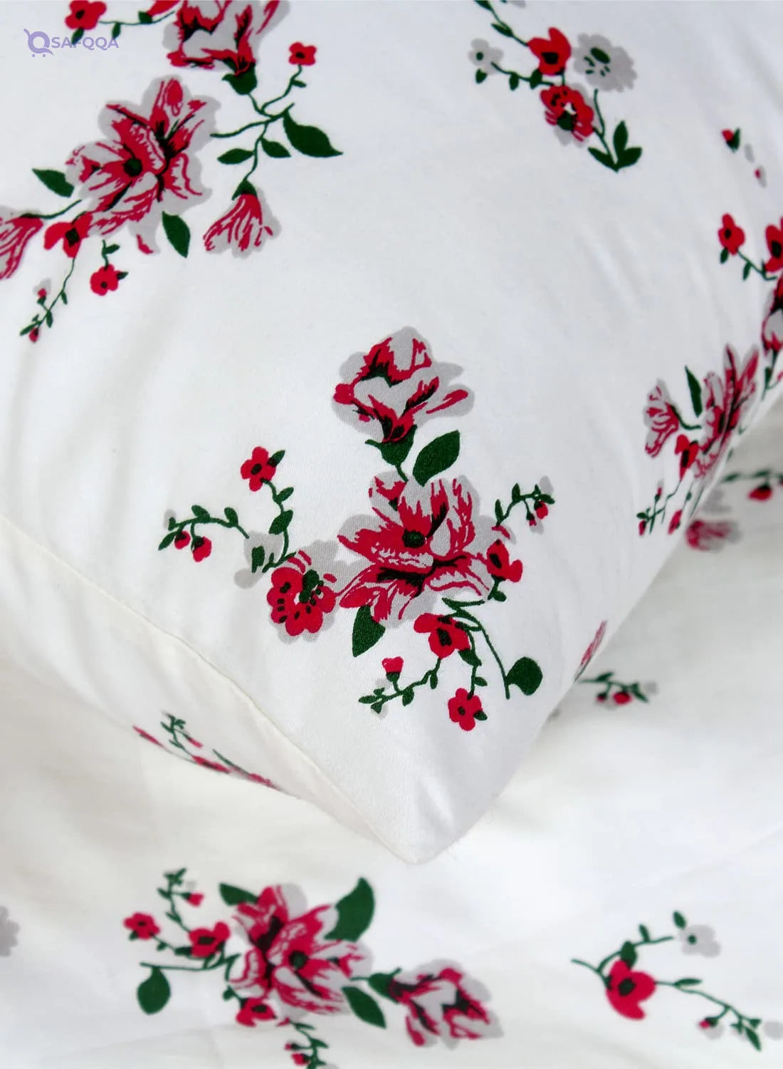 Home Town King Fitted Sheet –  Floral Print - Safqqa