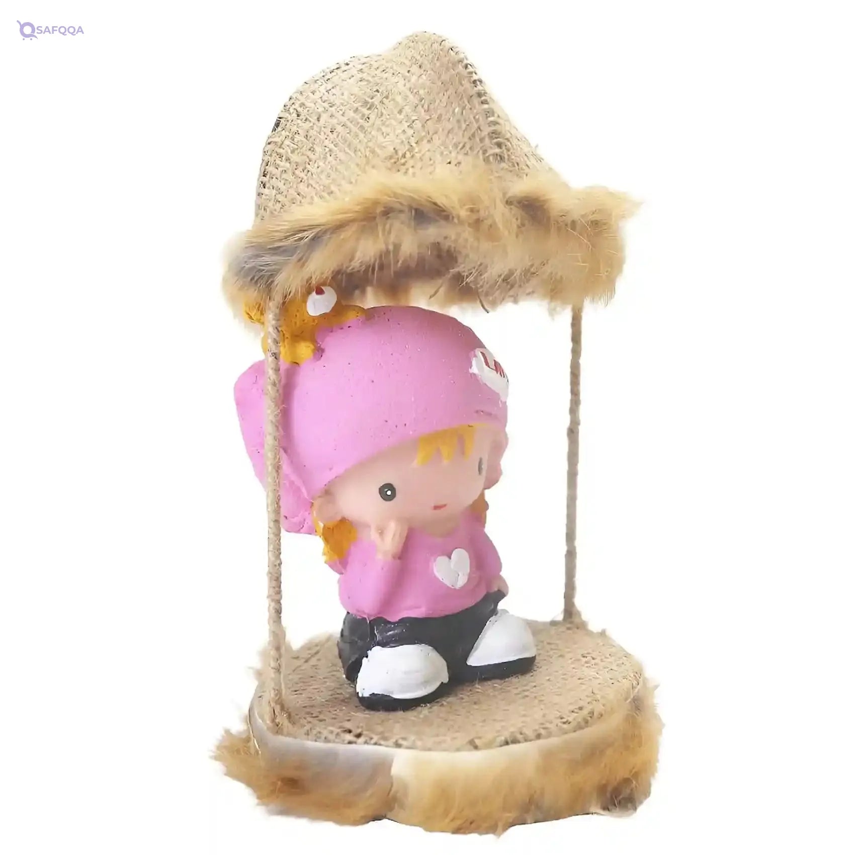 Welcome Baby Gift Set For Baby Shower Shape Doll For Girls-Pink - Safqqa