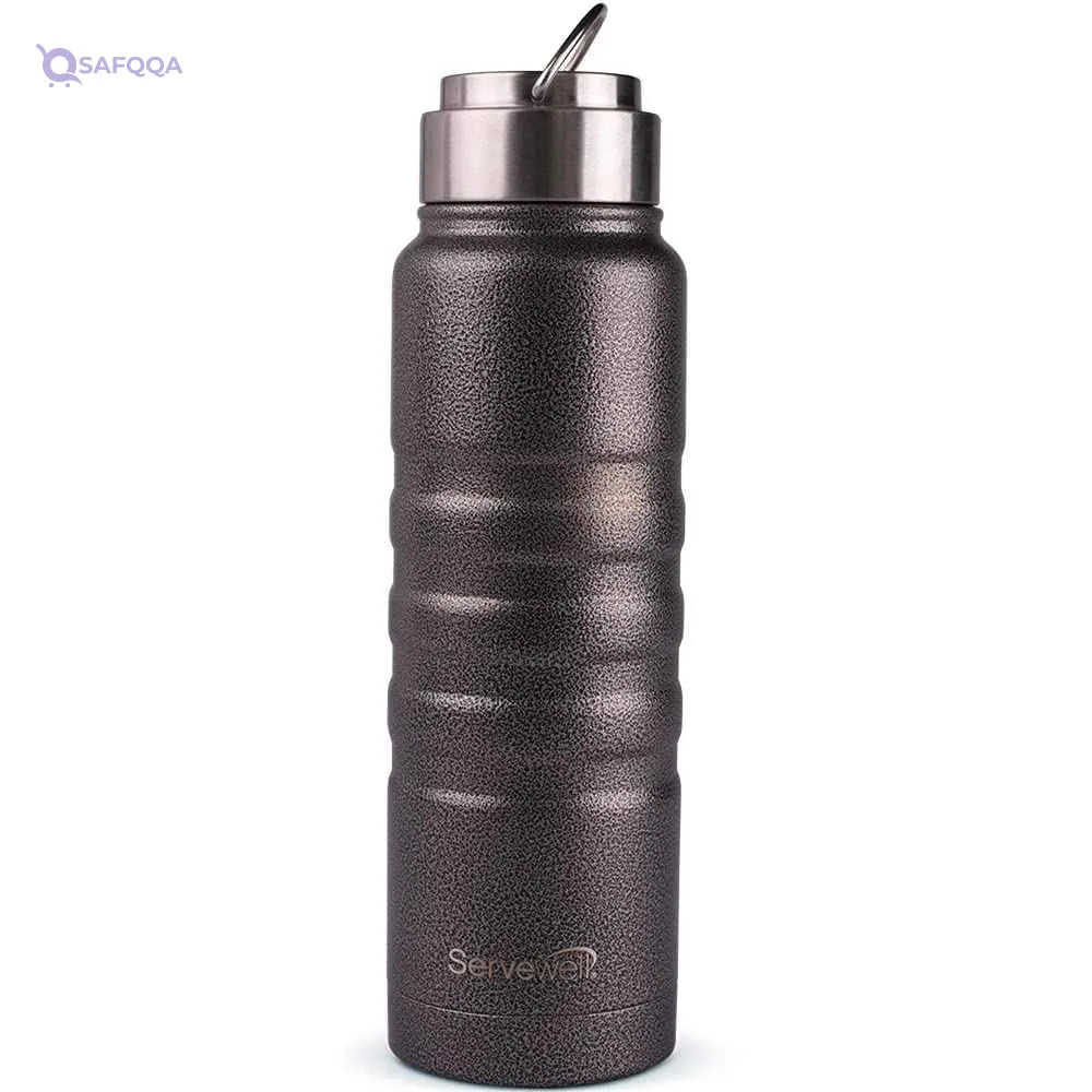 Servewell Twister Stainless Steel Bottle 725 ml – Solid Design - Safqqa