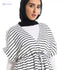 JAMILA Women Plus Size Long Short Sleeves Striped Dress - Safqqa Egypt