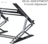 Boneruy Double-Layer Foldable Laptop Stand, Compatible with Laptops up to 17.3 inches - Silver - Safqqa