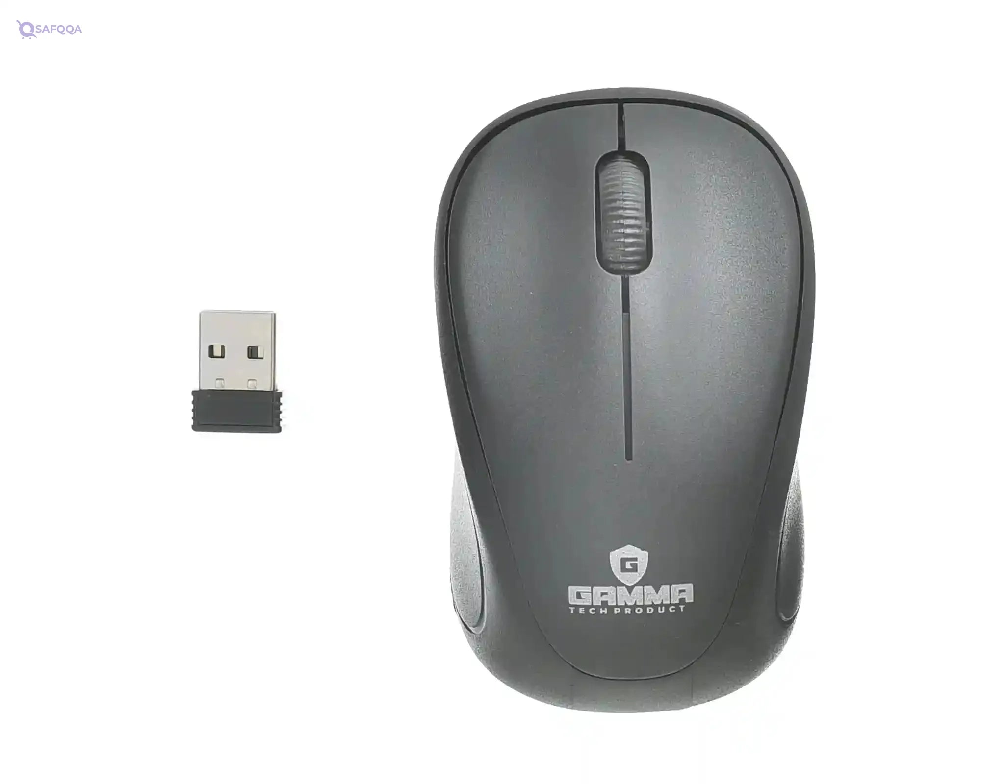 Gamma M-73 Wireless Mouse Amazing Design With Nano USB Receiver 10 Meter Range Without Any interference And High Speed - Black - Safqqa Egypt