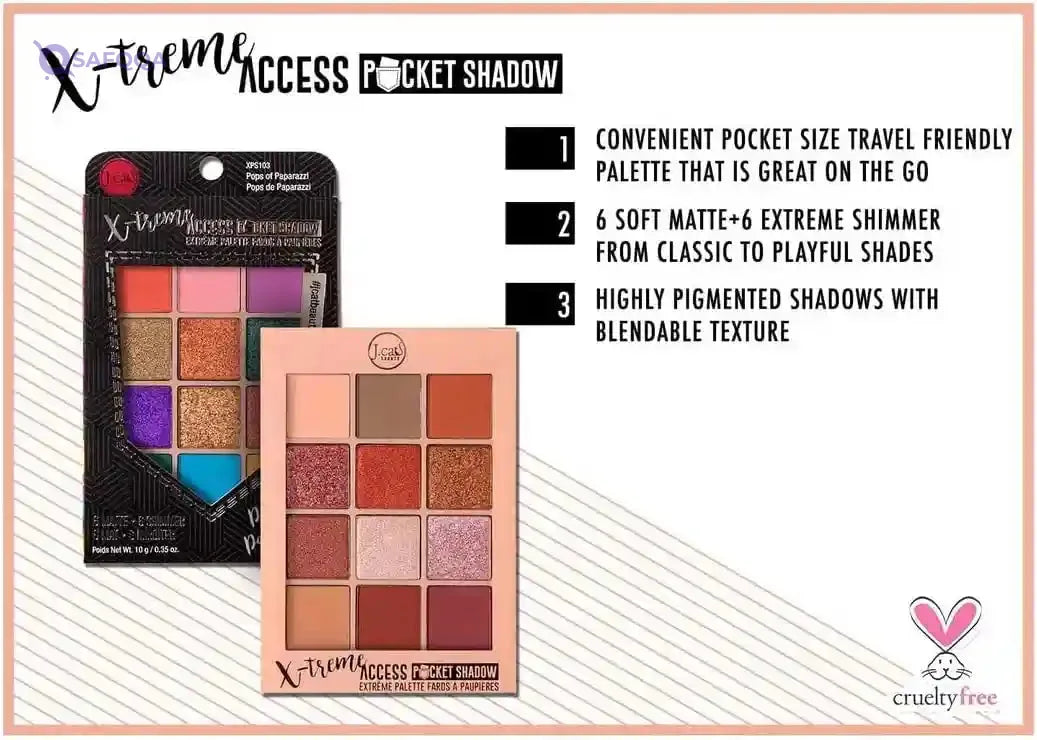 J.CAT BEAUTY X-treme access pocket shadow - red carpet premiere - Safqqa