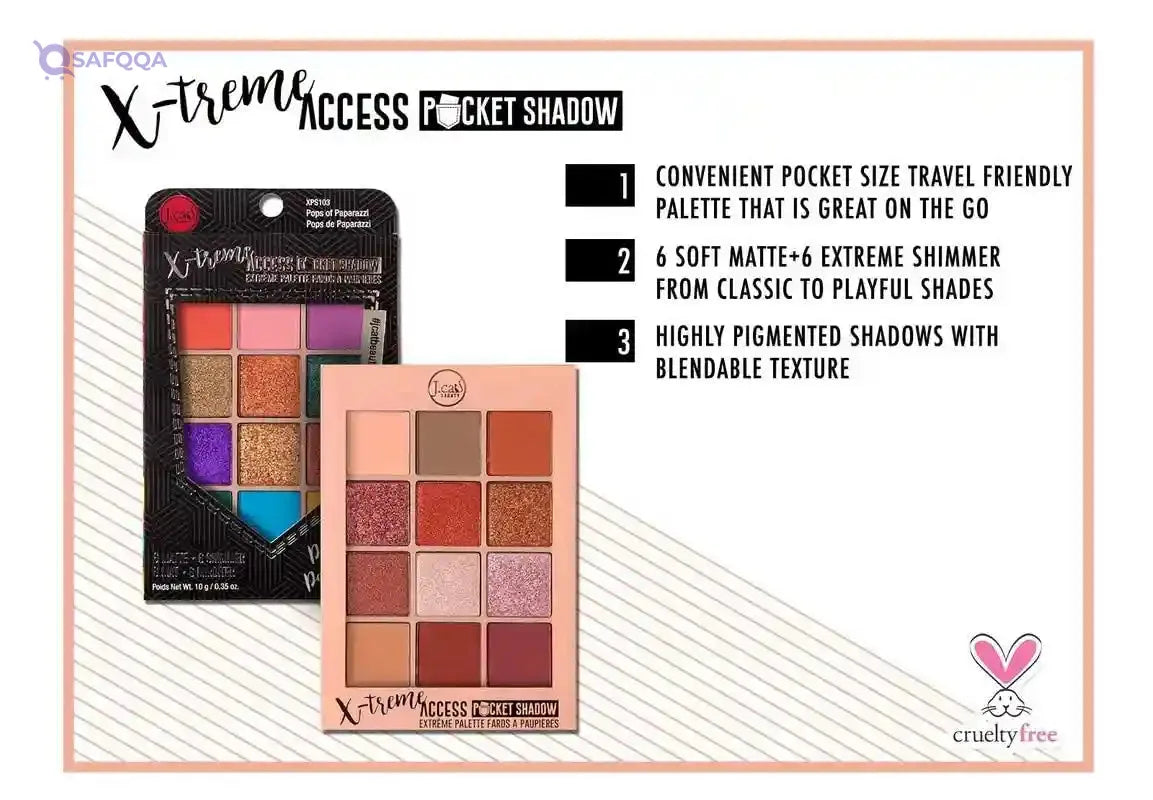 J.CAT BEAUTY X-treme access pocket shadow - red carpet premiere - Safqqa