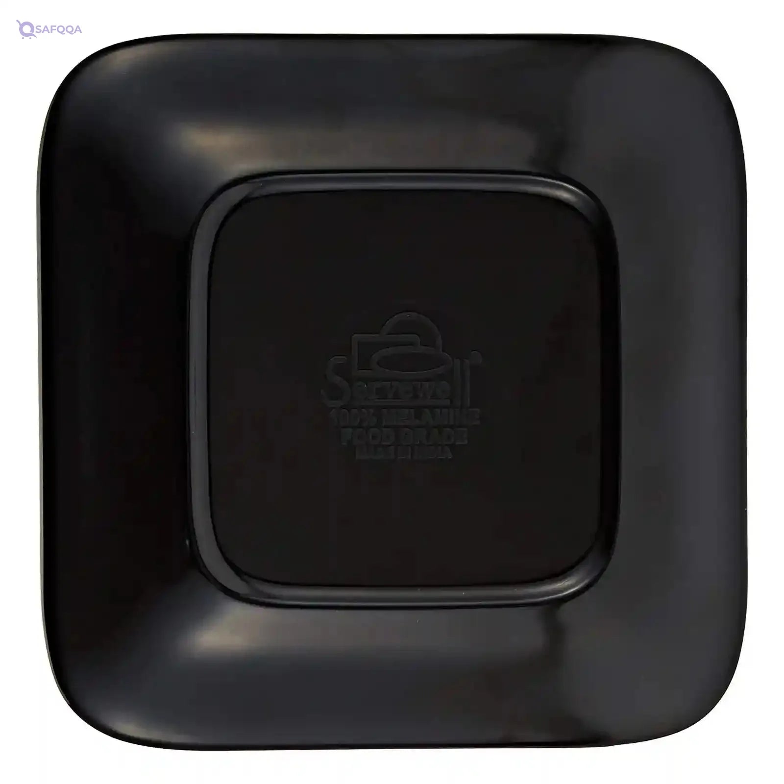 Servewell Melamine French Platter Sq Black Mini 14X14Cm - Safqqa Egypt