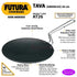 Futura Hard Anodised Concave Tava Griddle with Steel Handle – 26 cm (10-Inch) - Safqqa