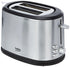 Beko TAM6201I 850W 2-Slice Toaster with 7 Toasting Levels, Stainless Steel - Safqqa