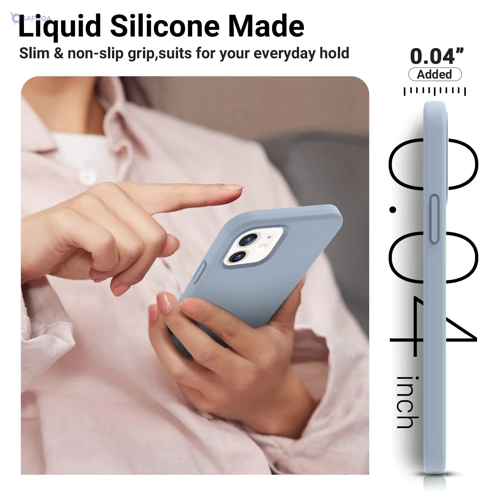 Silicone case for iPhone 12 6.1" – Protection against bumps and scratches - Safqqa