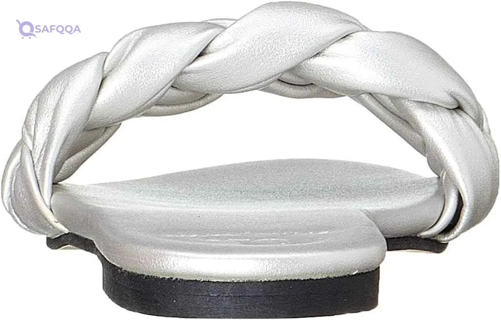 U By Misura Braided Strap Slides Slippers for Women - Safqqa Egypt