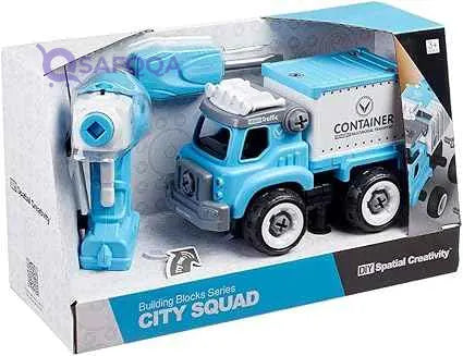 DIY Spatial Creativity City Squad Truck Building Blocks with Remote Control for Kids - Safqqa Egypt