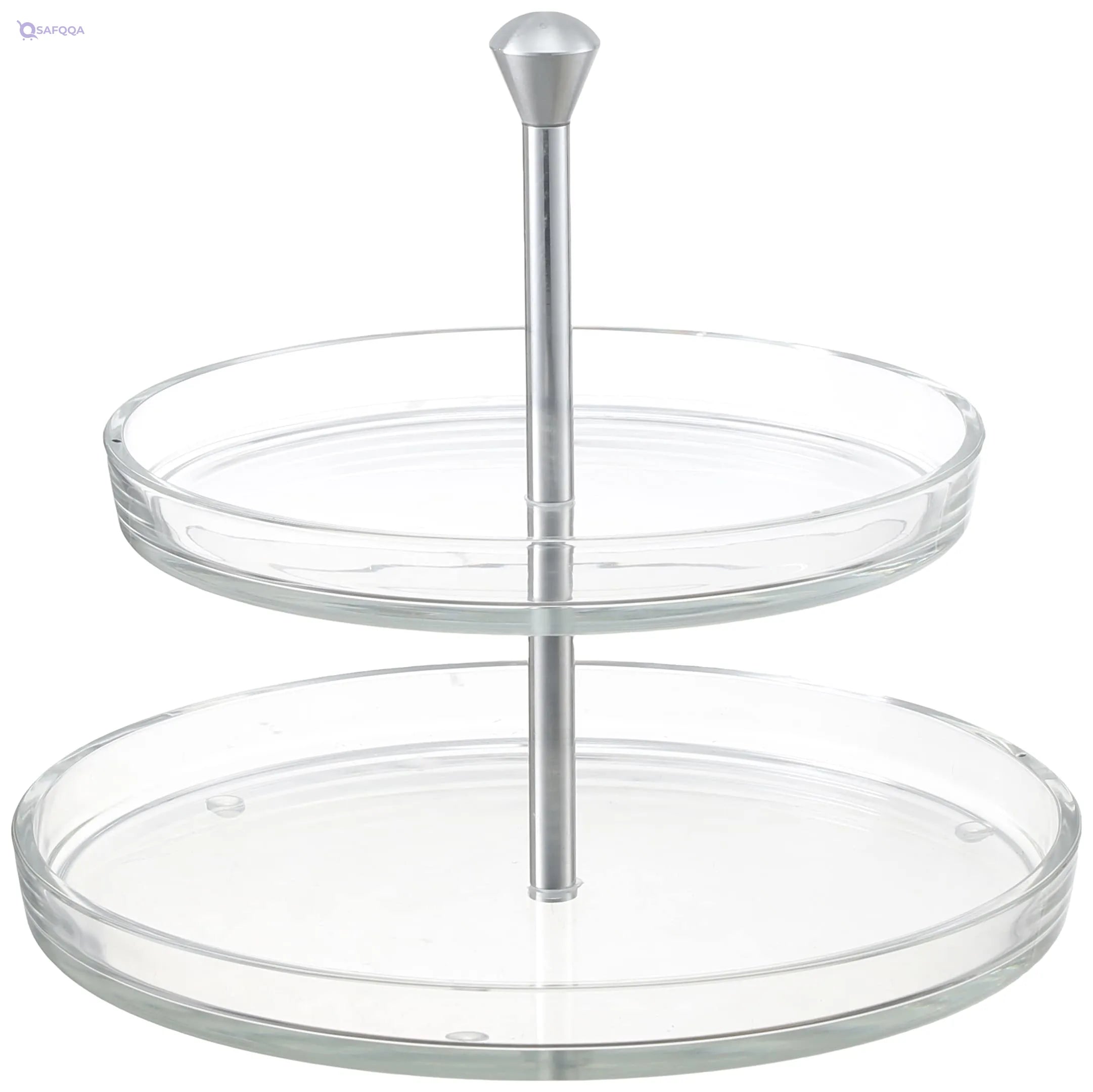 Double-Layer Snack & Cookie Tray – Organized Storage - Safqqa