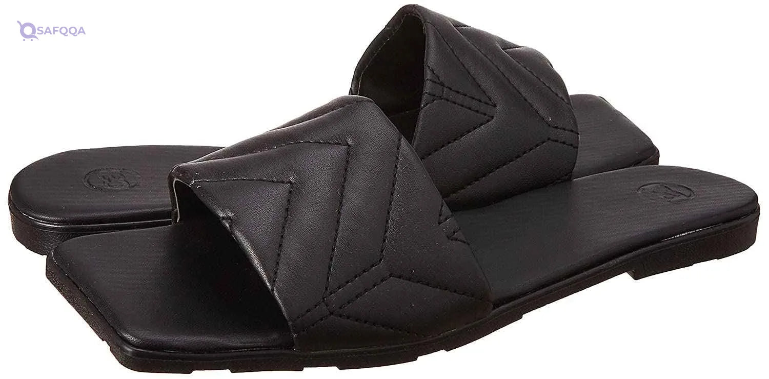 Club Aldo Quilted Square Toe Flat Slides for Women - Safqqa Egypt
