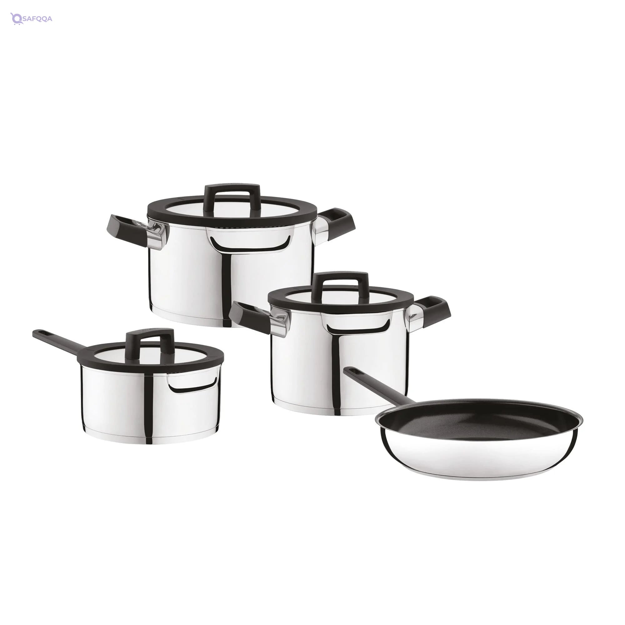 Berghoff Uqonic Downdraft 7‑Piece Cookware Set - Safqqa