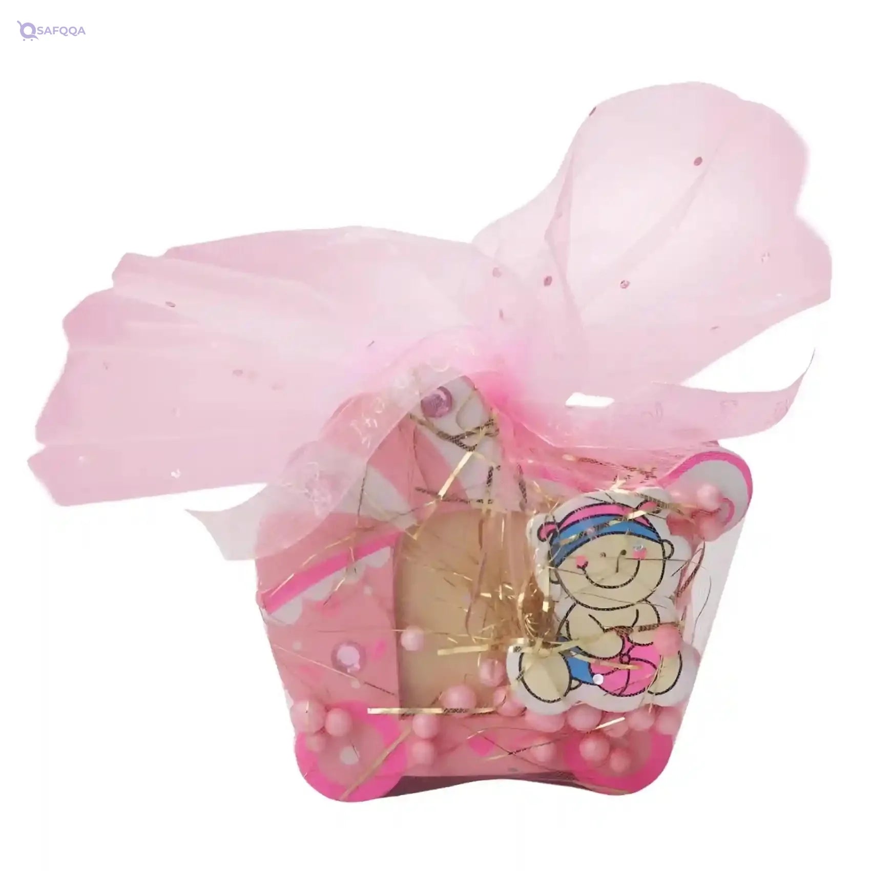 Welcome Baby Gift Set For Baby Shower Shape Pencil Case For Girls-Pink - Safqqa