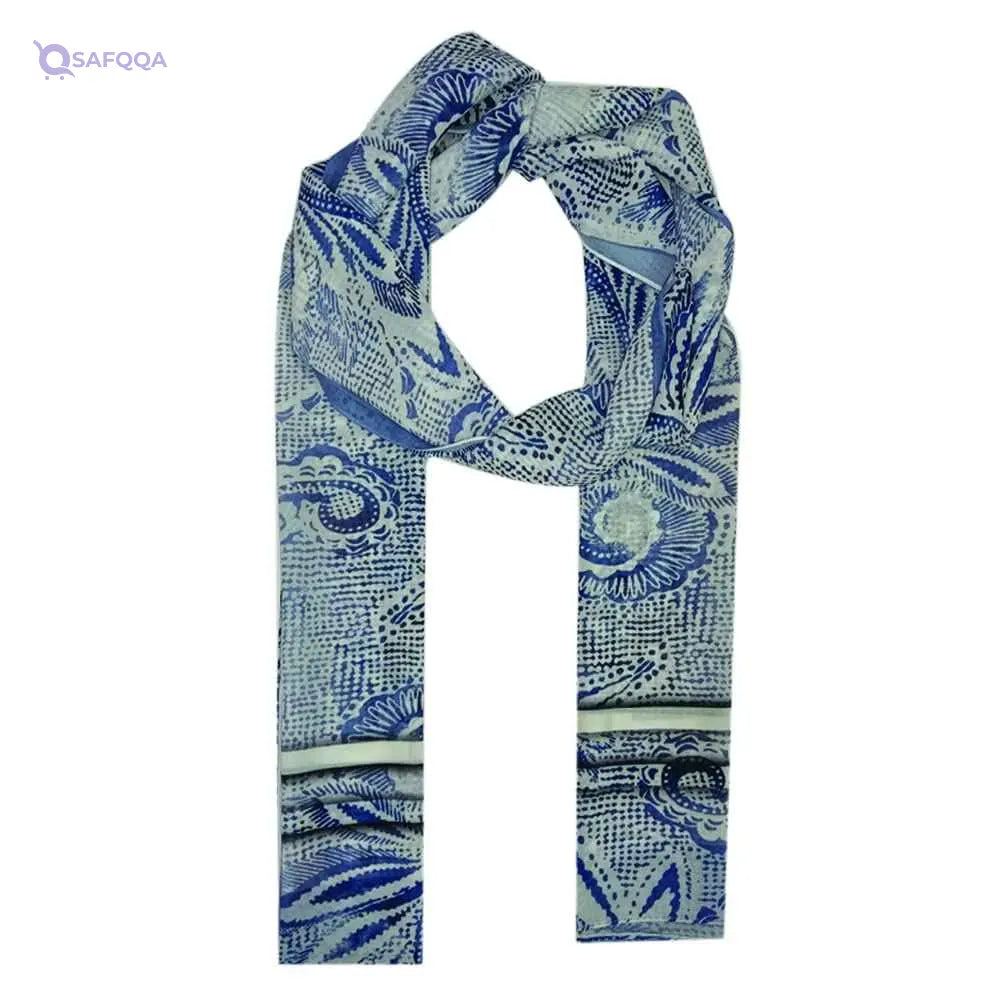 EL Modather Chiffon Crepe Scarf for women 195 * 70cm-Multicolor - Safqqa Egypt
